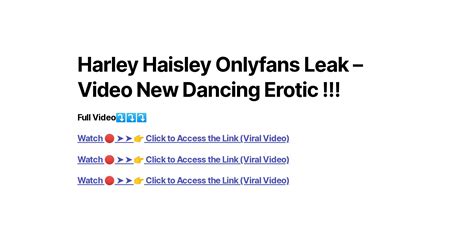 harley haisley sex tape|Harley Haisley 